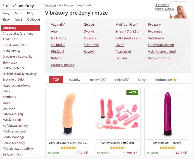 Vibrator category details at sexshopp